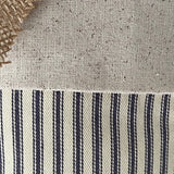 Blue Ticking Christmas Stocking - Style D