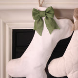 Woven Dog Bone Christmas Stocking