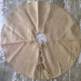 48" Inch Burlap Christmas Tree Skirt