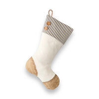 Blue Ticking Christmas Stocking - Style G