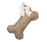 Natural Burlap Dog Bone Stocking