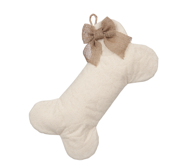 Quilted Dog Bone Christmas Stocking