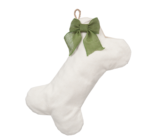 Woven Dog Bone Christmas Stocking