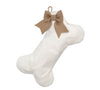 Woven Dog Bone Christmas Stocking