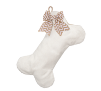 Woven Dog Bone Christmas Stocking