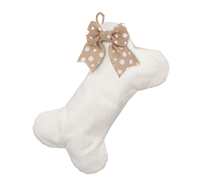 Woven Dog Bone Christmas Stocking