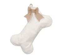 Woven Dog Bone Christmas Stocking