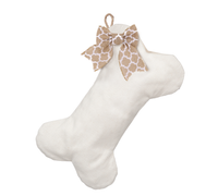 Woven Dog Bone Christmas Stocking