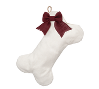 Woven Dog Bone Christmas Stocking