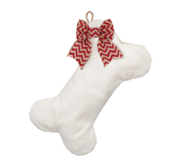 Woven Dog Bone Christmas Stocking