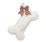 Woven Dog Bone Christmas Stocking