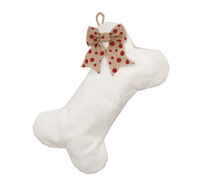 Woven Dog Bone Christmas Stocking