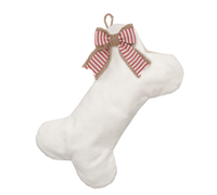 Woven Dog Bone Christmas Stocking