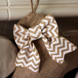 Natural Burlap Dog Bone Stocking