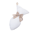 White Quilted Fish Stockings for Cats