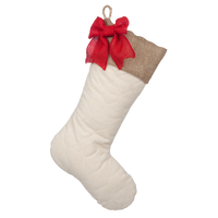 Quilted Stocking with Red Accents - Style E