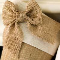 Taupe Ticking Stocking - A