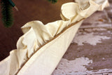 56" Inch Natural Burlap Tree Skirt with Hemmed Ruffle