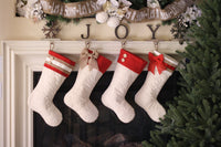 Quilted Stocking with Red Accents - Style P